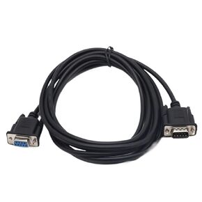 1.5M DB9 Serial Cable RS232 RS485 Cable Male Turn Female COM Port Direct Connection Cross 9Pin Data Extension Cord(Direct Connection-04)
