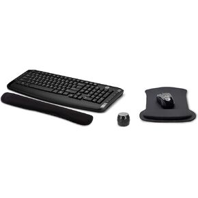 HP Wireless Keyboard & Mouse 300 PC Accessories Bundle with Gel Mouse & Wrist Pads, & Micro Bluetooth Speaker with Professional Sound, Built-in Mic & Remote Selfie Button