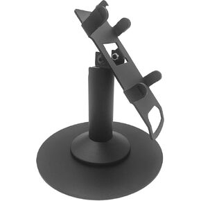 DCCStands Ingenico Move/3500/5000 7" Freestanding Swivel and Tilt Terminal Stand with Round Plate, Black