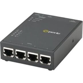 Perle IOLAN STS4D GR Secure Terminal Server - 512 MB - Twisted Pair - 1 x Network (RJ-45) - 4 x Serial Port - 10/100/1000Base-T - Gigabit Ethernet - Management Port - Wall Mountable, Desktop, Rail-mou