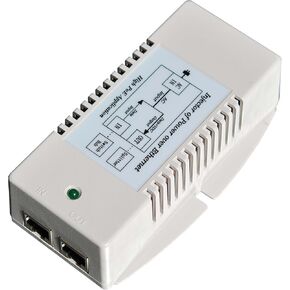 Tycon Systems TP-POE-HP-48GD 56V Gigabit High Power POE Power Inserter - US Power Cord, 35W