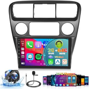 Roinvou [2G+64G] Android 13 Car Stereo for Honda Accord 6 1998-2003 with Wireless Carplay Android Auto, 9" Touch Screen Car Radio Support GPS/WiFi/Bluetooth/26UI/Voice Control/SWC/Backup Camera