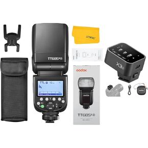 Godox TT685II TT685II-O Flash for Olympus, 2.4G Panasonic Flash Speedlite HSS 1/8000s, TCM Instant Conversion, Quick Release Lock, with Godox X3O TTL Wireless Flash Trigger