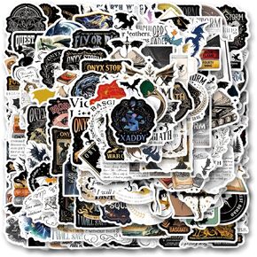 126pcs Onyx Storm Aesthetics Cartoon Waterproof Vinyl Stickers for Boys Adults for Water Bottles Laptop Suitcase for Birthday Party Supplies Halloween Decoration Favors