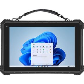 IP68 Rugged Tablets RT-I10Y, 10.1 inch Windows Tablet, Windows 11 Pro Upgrade, 8GB+128GB, Intel N5100, 4G LTE GPS, Industrial Handheld Tablet PC with Handstrap for Rough Outdoor Work