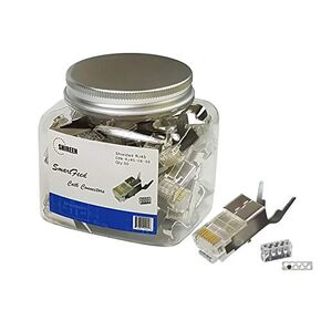 Inc CON-RJ45-C6-100 CAT-C6 RJ45 Smart Feed Connector - 100pk