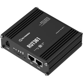 Teltonika RUT361 Industrial 4G LTE Router – Compact & Rugged Cellular Wireless Router with Ethernet, WiFi, VPN, RMS Support, Remote Monitoring, and IoT connectivity (RUT361200800)