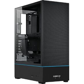 Lian Li SUP01 RGB Tempered Glass ATX Small Tower Computer Case, Black