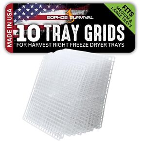 Tray Grids for Harvest Right Freeze Dryer Trays (Set of 10 grids - fits 5 Medium Trays)