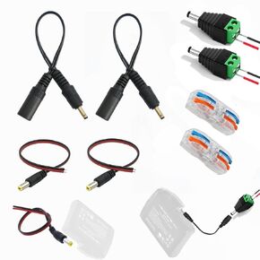 العاصمة ذكر إلى سلك الطاقة الذكري ， 5521 محول DC مسطح أنثى إلى موسع الذكور ， DC Power Power Cord COLL