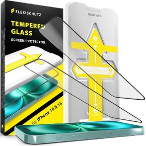 for iPhone 16e Screen Protector with Installation Tool, Tempered Glass 9H, HD Clarity, Buble Free, Anti Scratch [2 Pack]