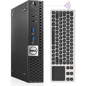 Dell Mini PC Windows 10 Pro, OptiPlex 7040 Mini Computers,i7 6700T Desktop,32GB Ram 1TB M.2 NVMe M.2 SSD Micro PC,AX210 Built-in WiFi 6E,HDMI Dual 4K Monitor Support, HTPC Touch Keyboard (Renewed)
