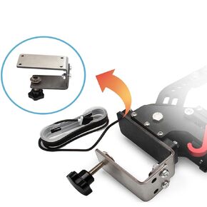 MLLE JJL Racing Games Clamp USB Handbrake Clamp ، Universal Mount متوافق مع Logitech G25/27/29 ، G920 ، T500 ، T300