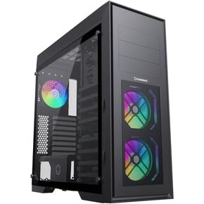GameMax Master 2 أسود/شبكة/زجاج مُخف/Metal ATX Case Full Tower Computer