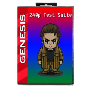 240P Test Patterns MD Game Card with Custom US Box for 16 Bit Sega Megadrive Genesis Console