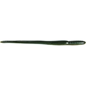 Roboworm Straight Tail Worm Bait (Green Neon Pumpkin, 7-Inch)