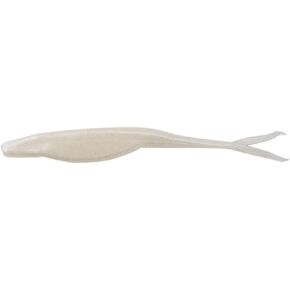 Zoom Bait Super Fluke Jr Fishing Bait, White, 4"
