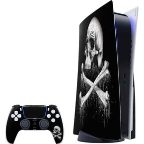 Skinit Decal Gaming Skin Compatible with PS5 Bundle - Officially Licensed Alchemy Carta Blackbloods Bones Design
