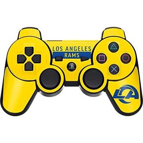 Skinit Decal Gaming Skin Compatible with PS3 Dual Shock Wireless Controller - Officially Licensed NFL Los Angeles Rams White Performance Series Design