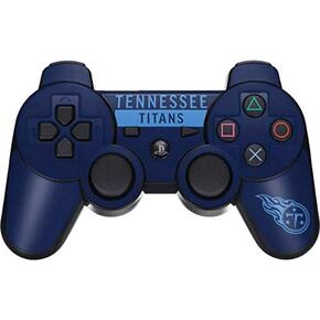Skinit Decal Gaming Skin Compatible with PS3 Dual Shock Wireless Controller - Officially Licensed NFL Tennessee Titans Navy Blue Performance Series Design