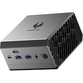Mini PC GT37 AMD Ryzen AI 9 HX-370 (up to 5.1GHz), 32GB LPDDR5X (8000MHz) 1TB PCIe 4.0 SSD Mini Gaming Computers, Triple Screen, WiFi 7, 2.5G*2, USB4+Oculink