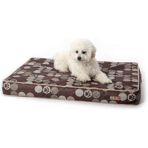 K&H Pet Products Indoor/Outdoor Superior Orthopedic Dog Bed Gray/Paw Small 27 X 36 X 4 Inches