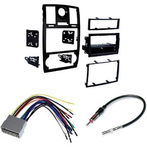 American Terminal AT99-6516B Fits Compatible with 2005-07 Chrysler 300 Double DIN Stereo Harness Radio Dash Kit