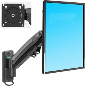 F425 27-45" Gas Spring Big TV Wall Mount Swing Arms Monitor Holder Aluminum Arm Bracket Wall Movable Arm 3-12kg One Arm Up(F425)