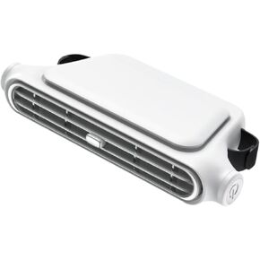 Backseat Fan for Cars USB Circulation Device with 3 Speed Settings for RV and Automotive, White