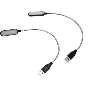 2PCS محمول USB محمول القراءة مصباح مصباح LED متين لسطوع الكمبيوتر لدراسة المكتب المنزلي سفر منضدة