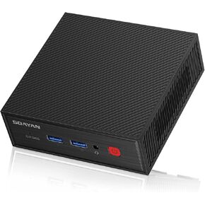Mini PC, Alder Lake N100 Linux Mini Computers (up to 3.4GHz) 16GB DDR4 RAM 500GB SSD Ubuntu Small Desktop Computer 4K Dual Display/WiFi 6/USB3.2/BT5.2/Gigabit Ethernet for Home, Office,Business