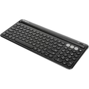 Targus Multi-Device Bluetooth Keyboard with Tablet/Phone Cradle - Compatible with Chrome OS, Windows, macOS, iOS, and Android, Black (AKB867US)