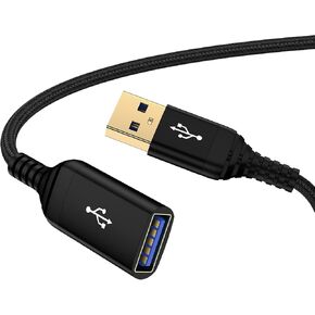 USB Extension Cable 10FT USB Extender USB 3.0 Charger Cord Fast Charging Cable 10 FT Extra Long Type A Male to Female High Speed Data Transfer for Keyboard Mouse Playstation Printer Camera Flash Drive
