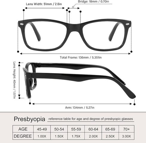 Przene 4 Pack Rectangle Reading Glasses for Men Women Blue Light Blocking Readers in Saudi Arabia