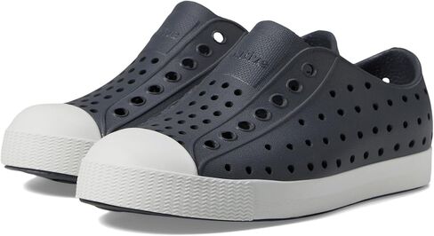 Native Shoes Kids Jefferson (طفل صغير/طفل صغير) - الجزء العلوي والبطانة من مادة EVA - ثقوب للتحكم في درجة الحرارة - أزرق غامق/وردي بارد 5 طفل صغير M in Kuwait