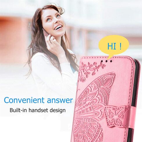 for Motorola Moto Edge 5G 2025 Phone Case Wallet,Women Man Flip Folio Cover Credit Card Holders Butterfly Flower Embossed PU Leather Wrist Strap Kickstand Case for Moto Edge 5G 2025 Purple in Kuwait