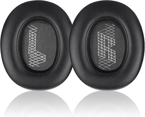 hopopower Replacement Earpads for JBL Live 650(650NC 650BTNC)/Live 660 (660NC 660BTNC)/JBL E65 E65BTNC/ Duet NC, Ear Pads Cushions with Noise Isolation Memory Foam,Soft Protein Leather (Dark Black) in Saudi Arabia