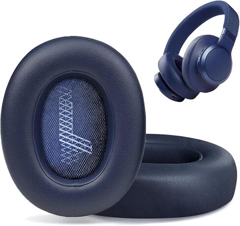 hopopower Replacement Earpads for JBL Live 650(650NC 650BTNC)/Live 660 (660NC 660BTNC)/JBL E65 E65BTNC/ Duet NC, Ear Pads Cushions with Noise Isolation Memory Foam,Soft Protein Leather (Dark Black) in Kuwait