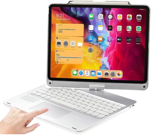 حالة لوحة المفاتيح القابلة للدوار لـ iPad Air 13inch (M3/M2)/iPad Pro13 (M4)/Pro 12.9 (6th/5th/3rd Gen in Kuwait