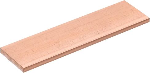 uxcell Copper Flat Bar, 0.31" Thickness x 0.98" Width x 5.91" Length Copper Bus Bar Stock Plate Mill for Electrical (8mm x 25mm x 150mm) in Saudi Arabia