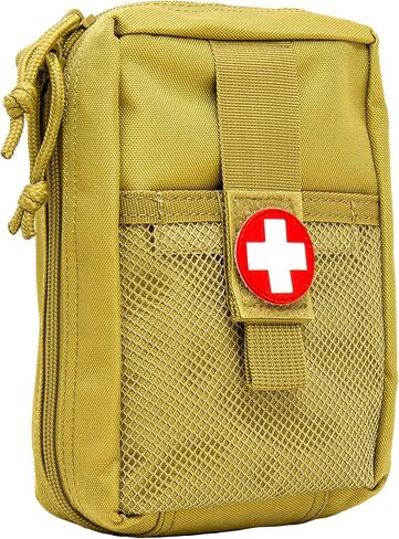 3VGEAR Large MOLLE Medic Pouch - Waterproof with Clamshell Opening, Elastic Loops for Medical Supplies, Hook and Loop Strips, Rugged 600D Polyester in Saudi Arabia