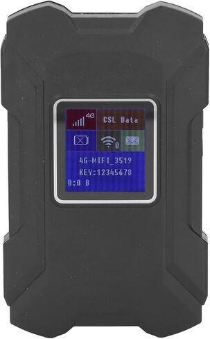 4G LTE WLAN Mobile Hotspot ، أجهزة DOPOT المحمولة WLAN ROUTER للسفر ، جهاز توجيه مودم 4G غير مؤمن مع فتحة بطاقة SIM ، يربط ما يصل إلى 32 جهازًا (أسود) in Kuwait