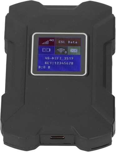 4G LTE WLAN Mobile Hotspot ، أجهزة DOPOT المحمولة WLAN ROUTER للسفر ، جهاز توجيه مودم 4G غير مؤمن مع فتحة بطاقة SIM ، يربط ما يصل إلى 32 جهازًا (أسود) in Kuwait