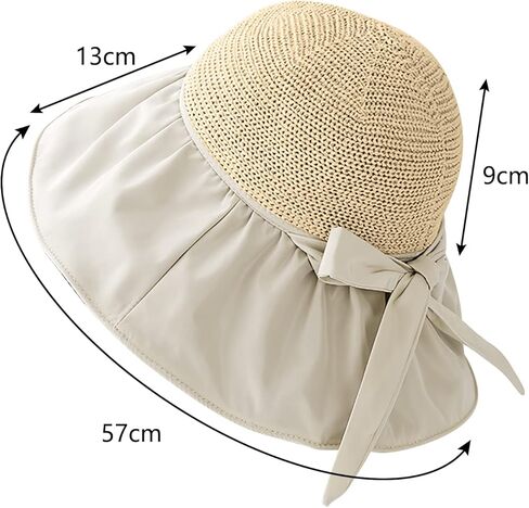 KXF Women Summer Beach Hat Super UV Protection Beach Sunhat مع طبقة مطاطية أسود للسيدات in Kuwait