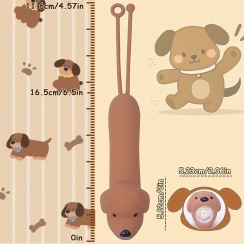 Ammonite Toddler Flashlight - Soft Baby Dog Silicone Night Light, Child-Safe Rechargeable Flashlight for Bedtime, Indoor Outdoor Emergency Use with Easy-Grip Handle in Saudi Arabia