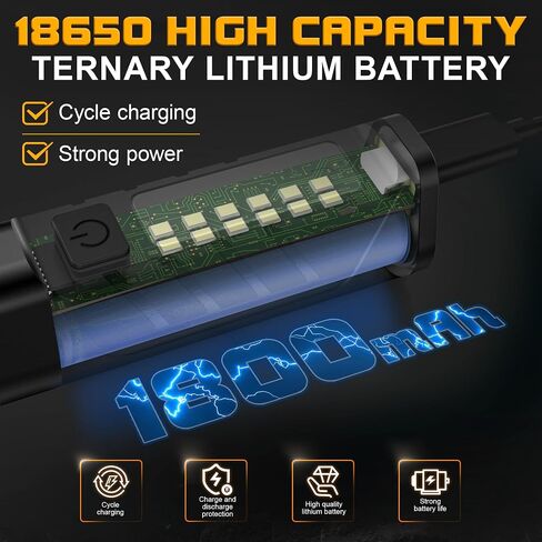 Rechargeable EDC Flashlight with Red Beam and White LED Combo, 900 Lumens Portable Pocket Lights, USB-C Charging, IPX4, Triple Sources for Outdoors Emergency Working (Black) in Saudi Arabia