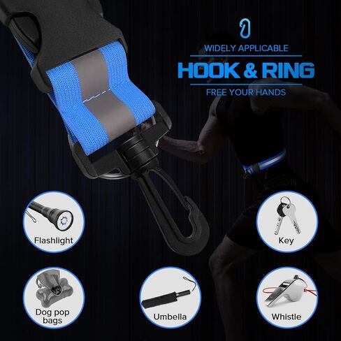 Simket Reflective Running Gear, High Visibility Reflective Belt for Hiking Walking Biking, Military Reflective Sash for Body Wrist (3 Pcs) in Kuwait