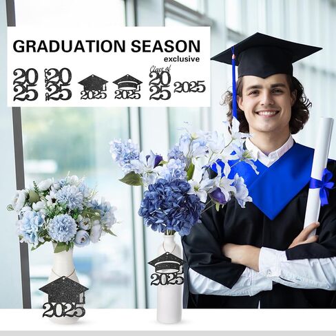Jutom 48 قطعة لامعة 2024 قطع علامات 2024 قطع التخرج 2024 ديكور حفلة مفضلة فئة 2024 قطعة مركزية مع حبل 708.6 بوصة لتخرج 2024 وديكور حفلة رأس السنة (ذهبي) in Saudi Arabia