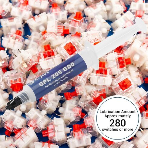 Krytox-GPL-205-GD0-Lubricant, Keyboard Switch Lube GPL 205 Grade 0, Syringe for Mechanical Keyboard Switches and Stabilizers (7.5ML 0.53OZ) in Saudi Arabia