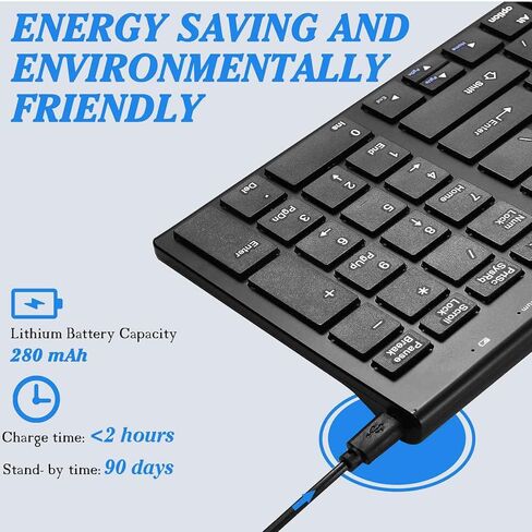 الماوس اللاسلكي اللاسلكي القابل لإعادة الشحن ، لوحة مفاتيح Urbanx Slim Low Low Profile و Mouse Combo مع مفاتيح صامتة مفاتيح لوحة مفاتيح HP Omen 16 Gaming Captop - Black in Saudi Arabia
